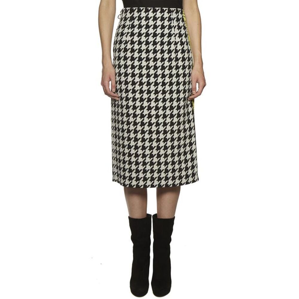 OFF-WHITE Houndstooth Midi Skirt Women MULTICOLOR Skirts